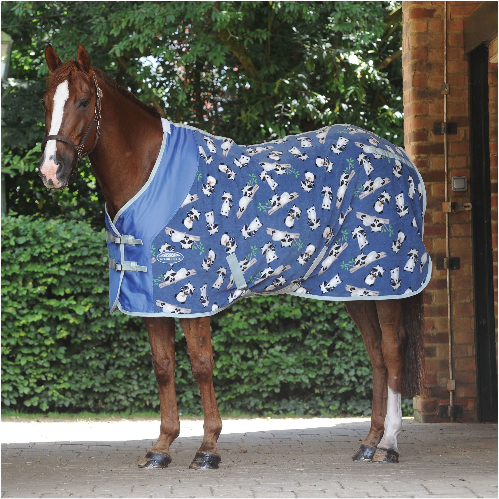 Weatherbeeta Fleece Cooler Standard Neck Rug - Racoon Print